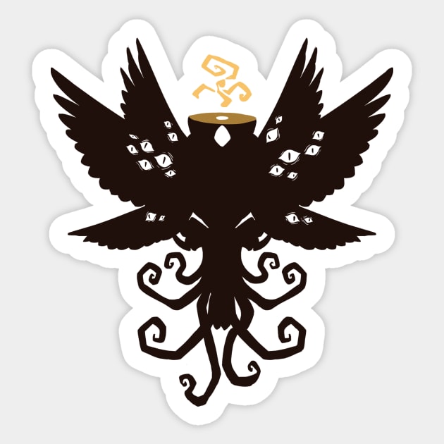 eldritch sparrow Sticker by Alienfirst